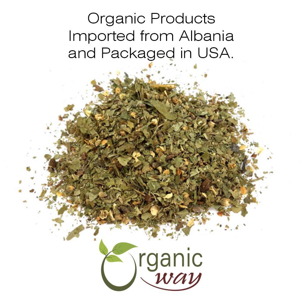 Organic Way Hawthorn Leaf and Flower Cut & Sifted – Kosher & USDA Certified