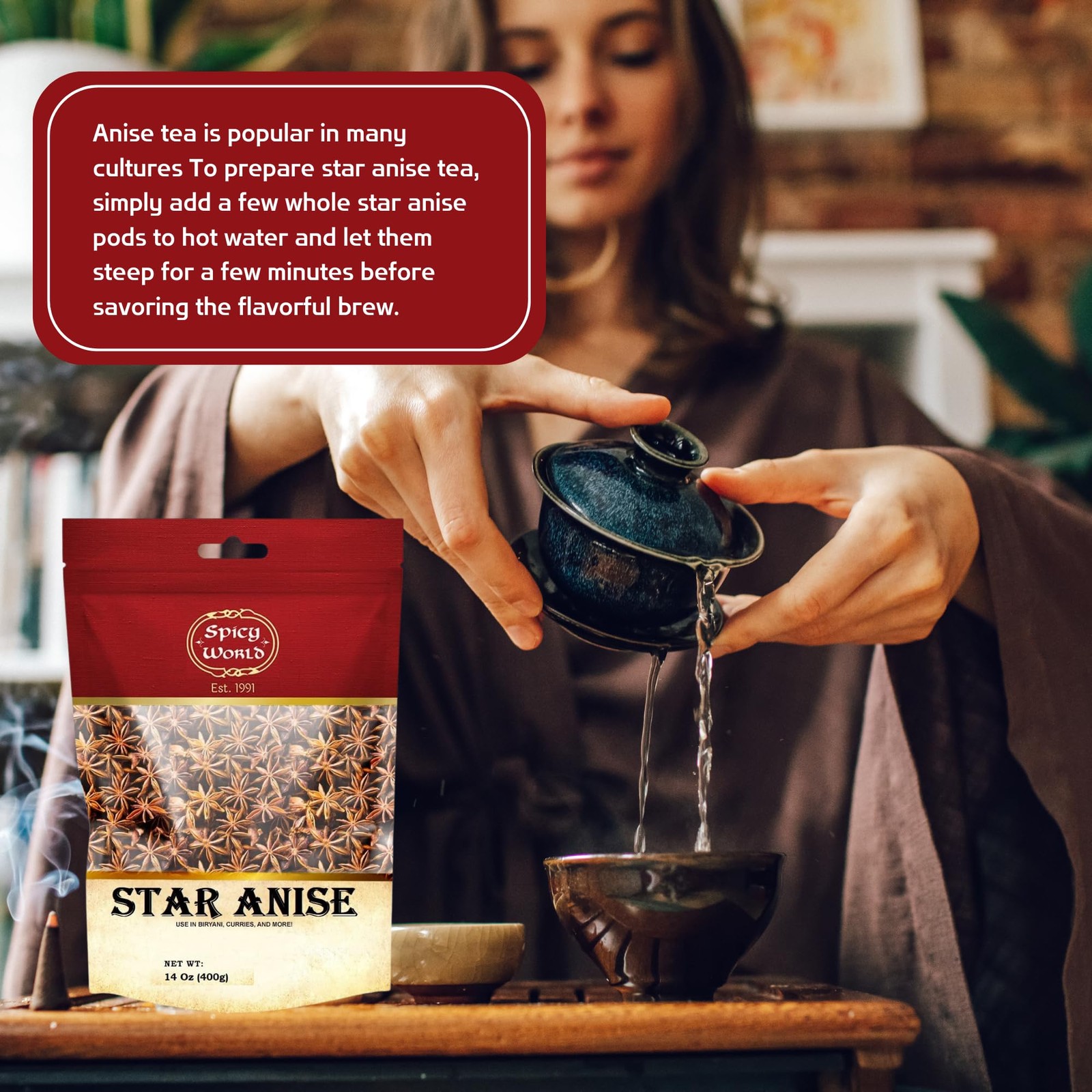 Star Anise 14 Oz Bulk Bag | Premium Quality Whole Pods | Chinese Star Anise P…