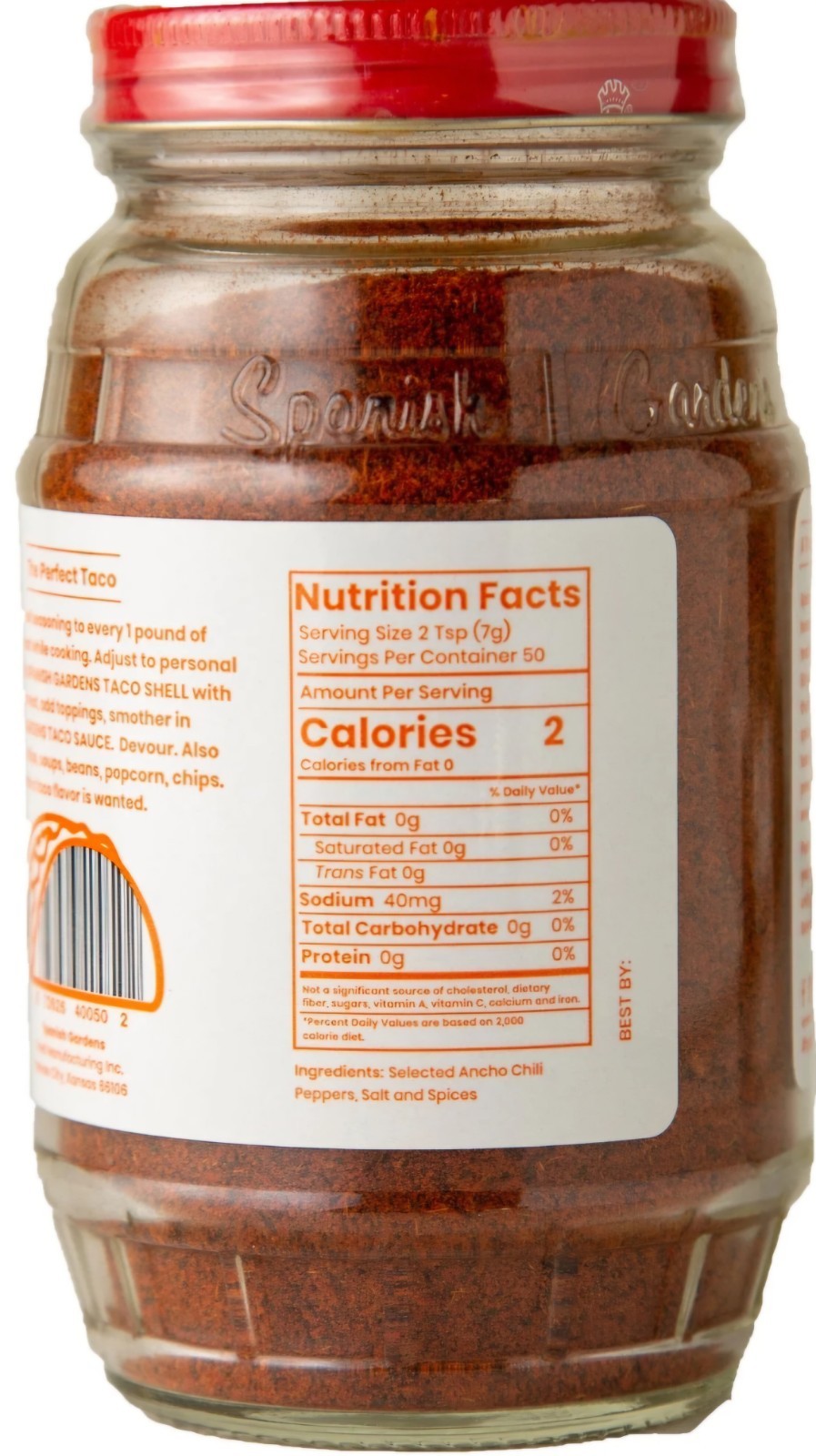 Spanish Gardens Taco Seasoning Pack Of 2 Jars 12oz Total! KANSAS CITY FAVORITE!