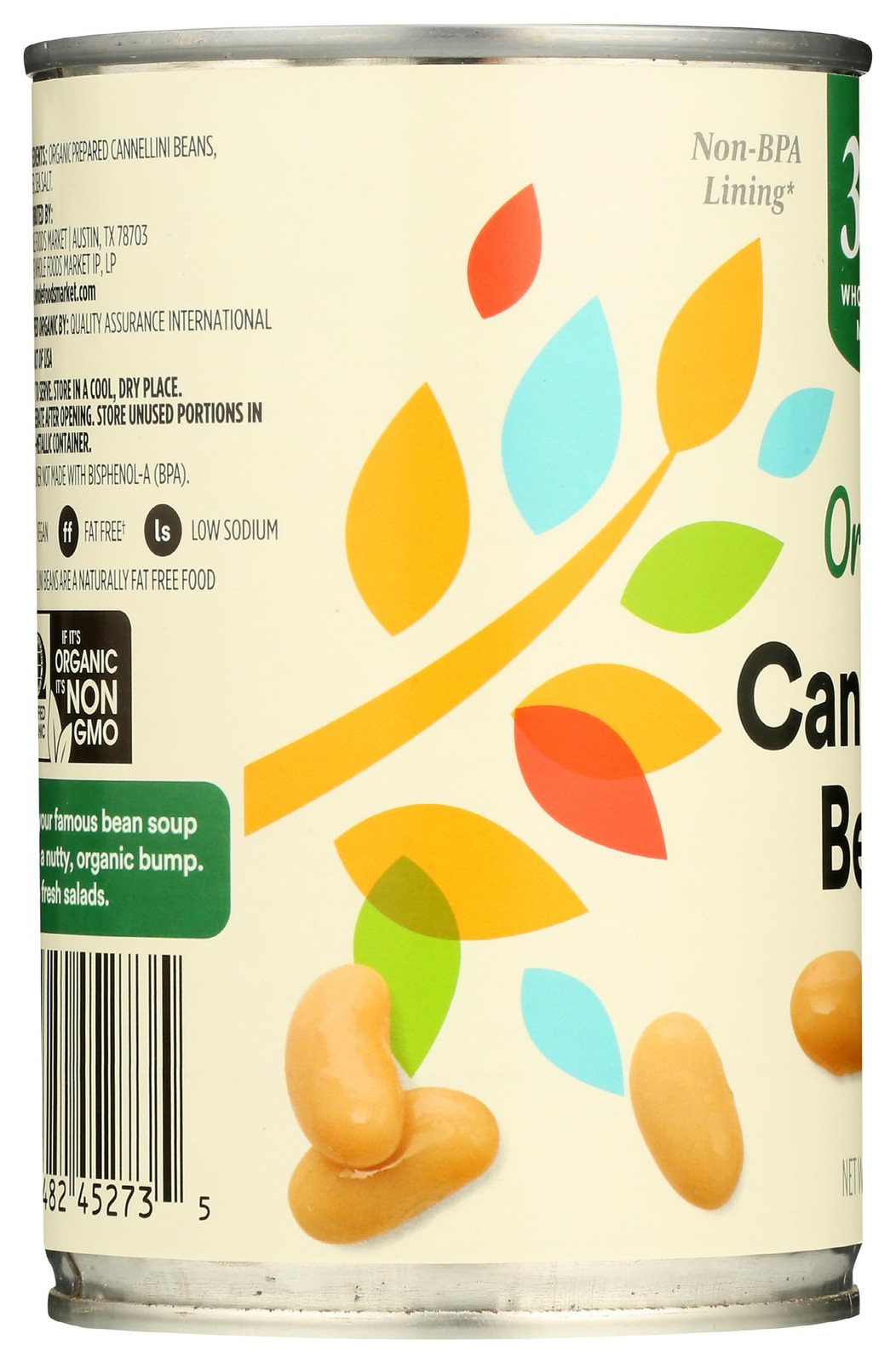 365 by Whole Foods Market, Organic Cannellini Beans, Non-GMO, 15.5 Ounce
