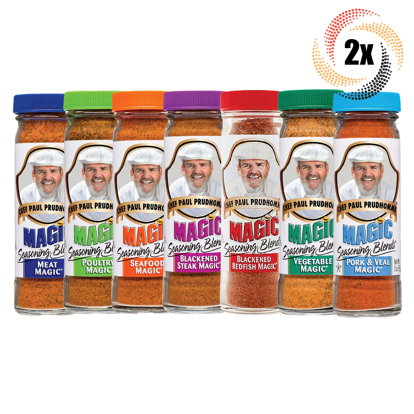 2x Shakers Chef Paul Prudhomme Variety Magic Seasoning Blends 2oz | Mix & Match