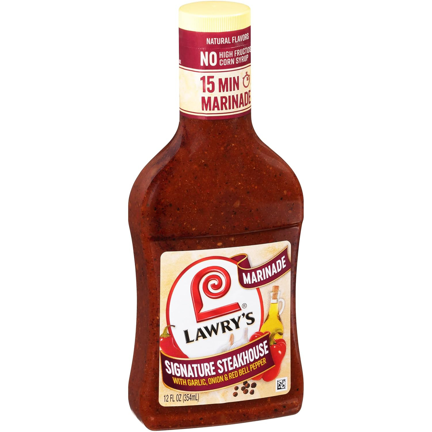 Signature Steakhouse with Garlic, Onion & Red Bell Pepper Marinade, 12 Fl Oz (Pa