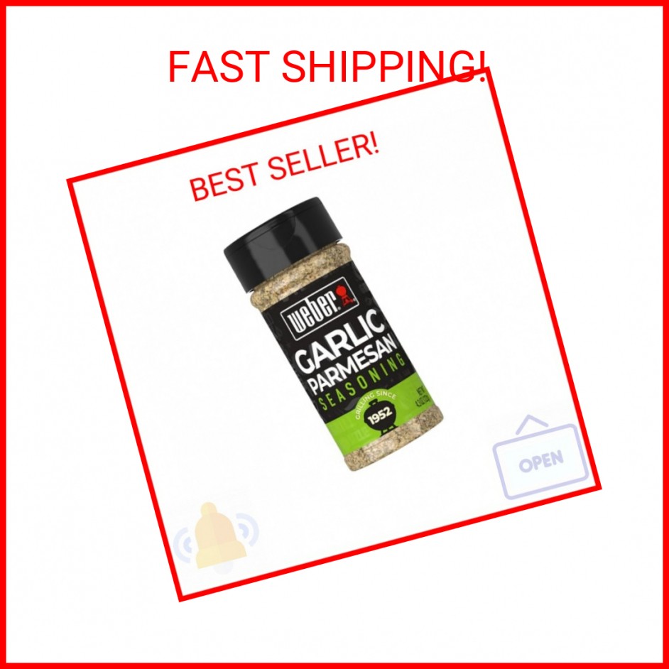 Weber Garlic Parmesan Seasoning, 4.3 oz