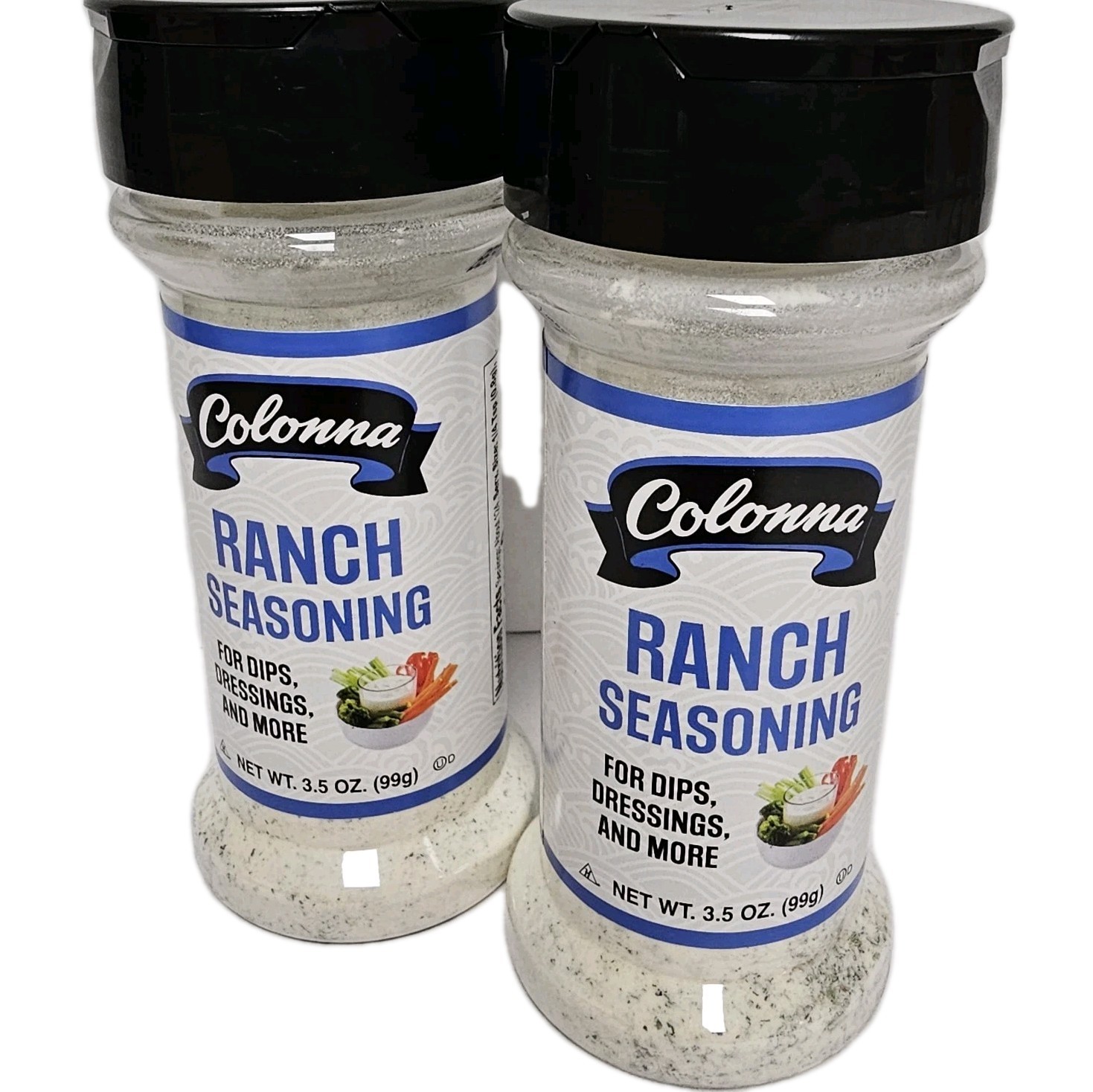 Colonna Ranch Seasoning 2 Pack 3.5 oz Ranch Dip Mix Popcorn Wings Potatoes