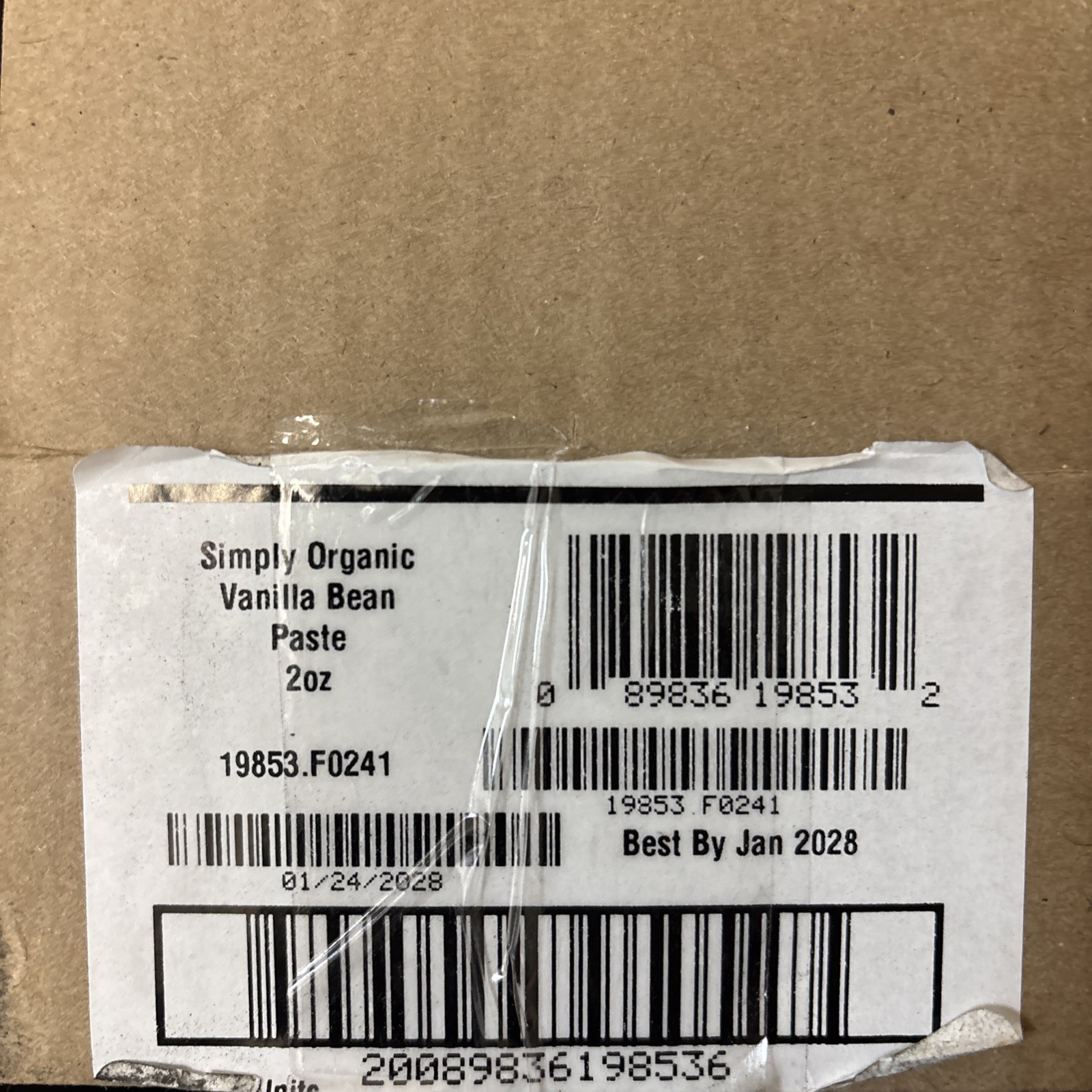 6-Pack Simply Organic Madagascar Vanilla Bean Paste 2 Oz Ea BB 01/2028