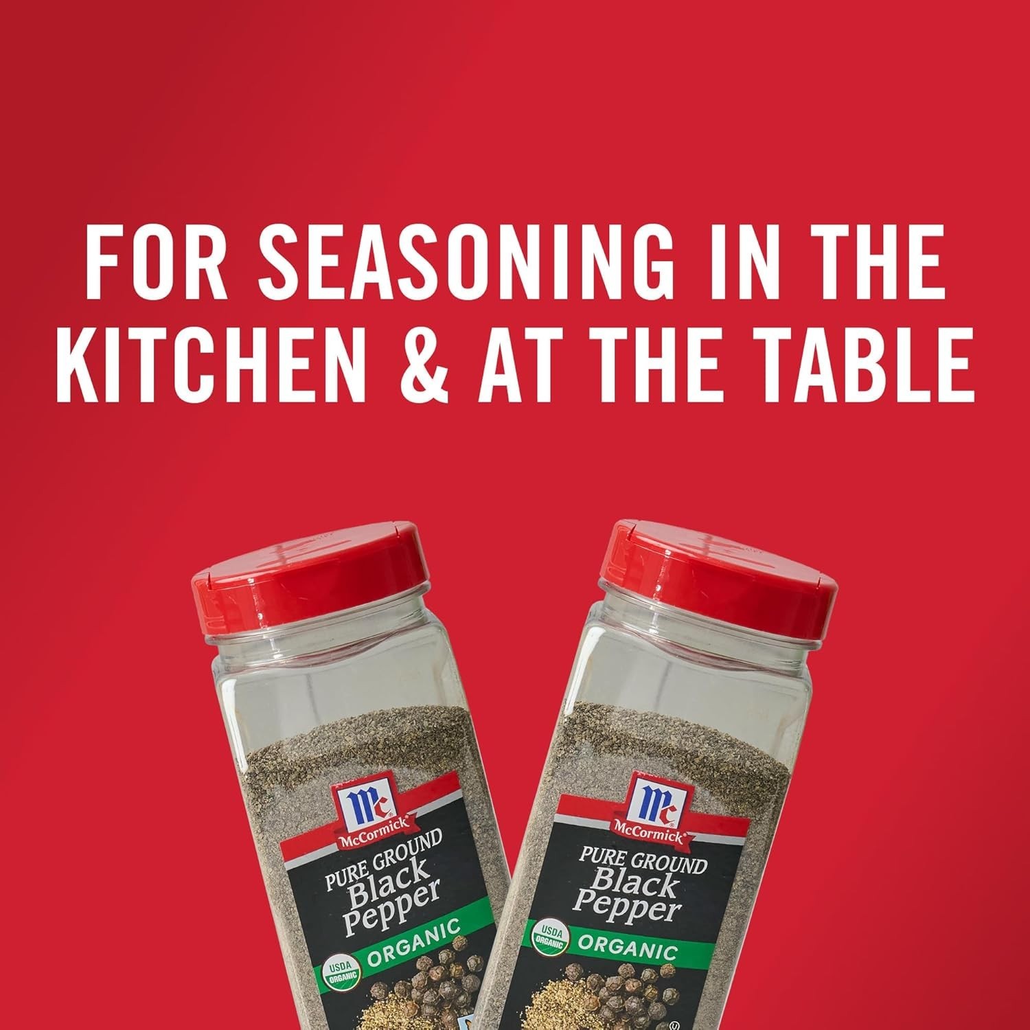 Mccormick Organic Pure Ground Black Pepper, 12 Oz