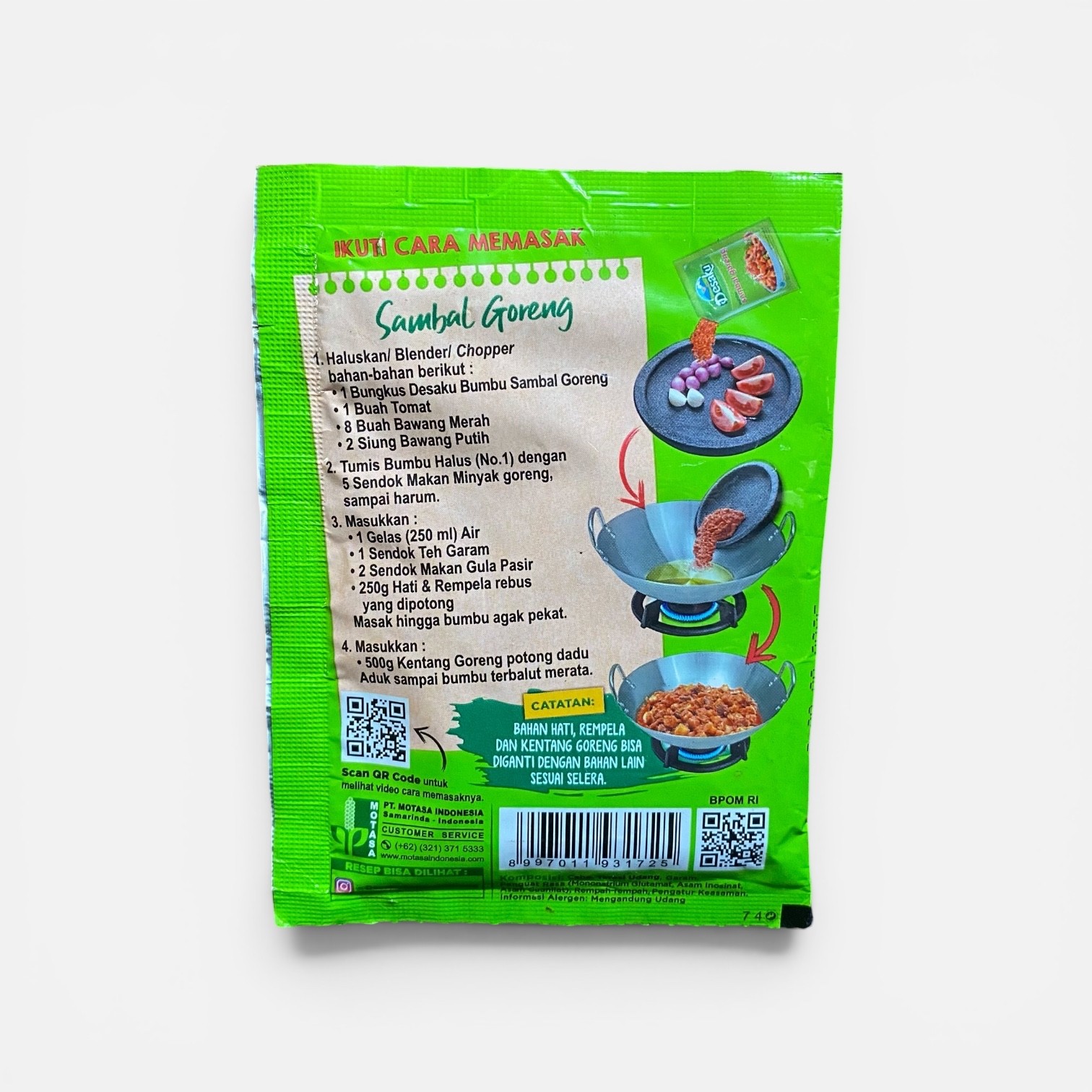 Desaku Sambal Goreng Seasoning (Pack of 10) – Authentic Indonesian Spice | 12.5g