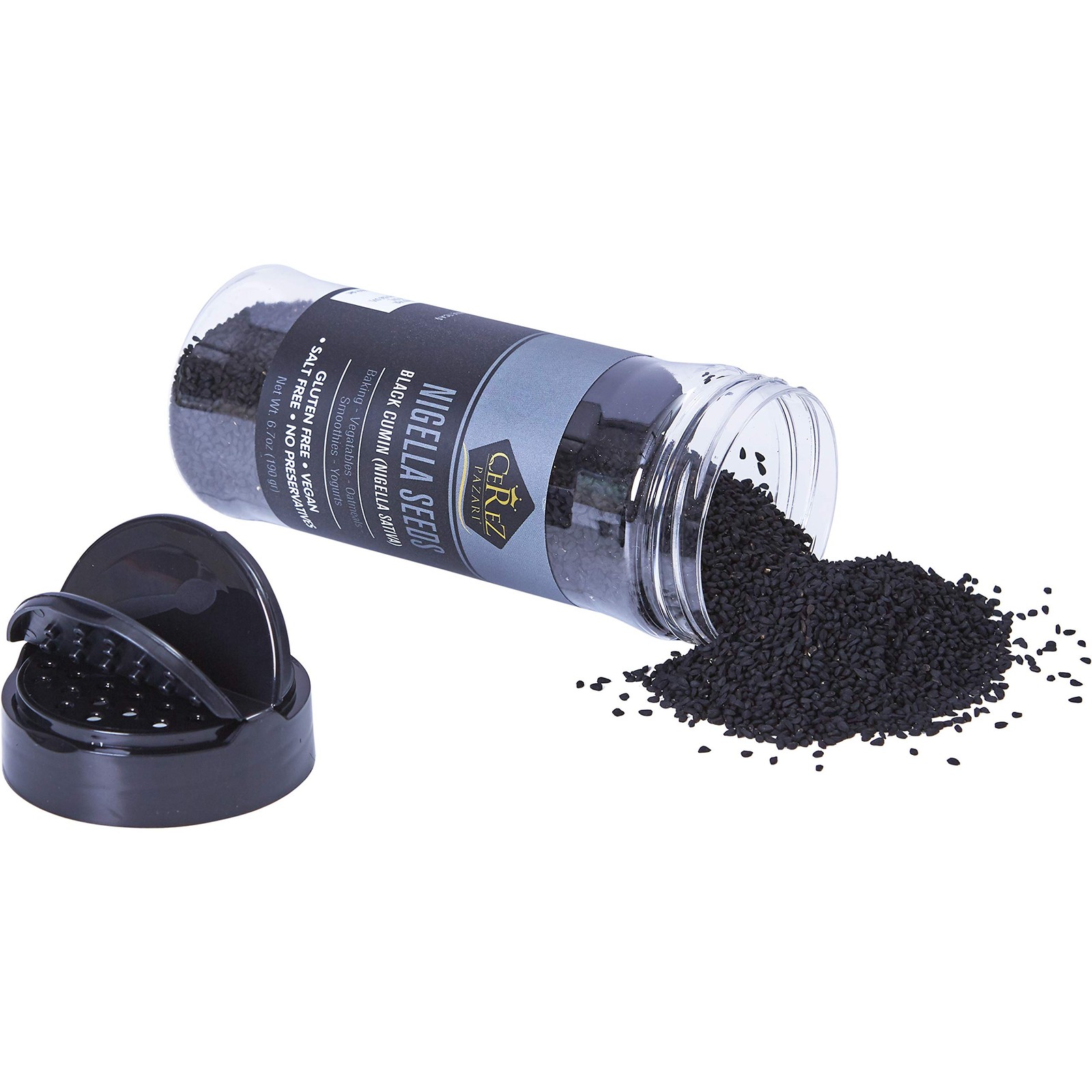 Cerez Pazari Nigella Seeds 7 oz, Black Cumin Seeds, 6.7 Ounce (Pack of 1)