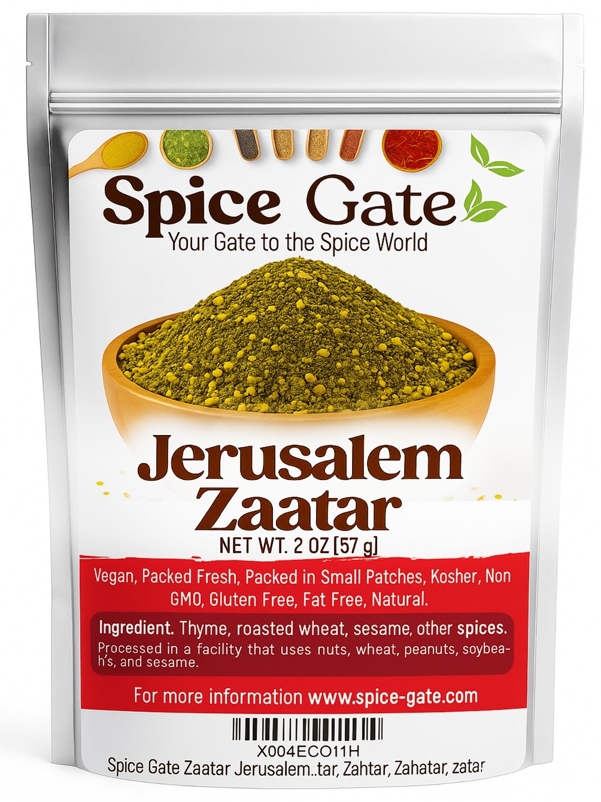 Spice Gate Zaatar Jerusalem (2 oz) Real Authentic Premium Zaatar with Sumac