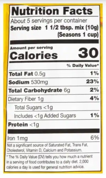 French’s Chili-O Original Seasoning Mix 1.75 oz (3 Packets) No MSG
