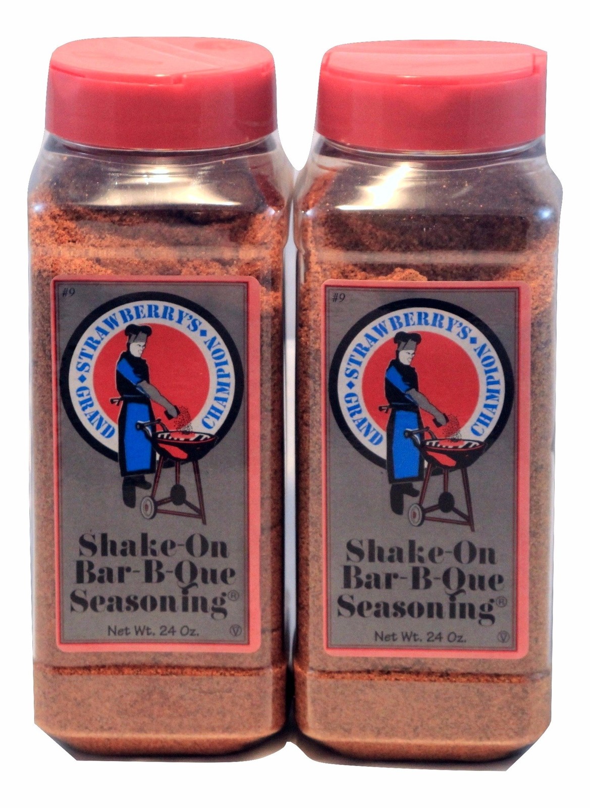 Strawberry’s Grand Champion Shake-On Bar-B-Que Seasoning Pack of 2