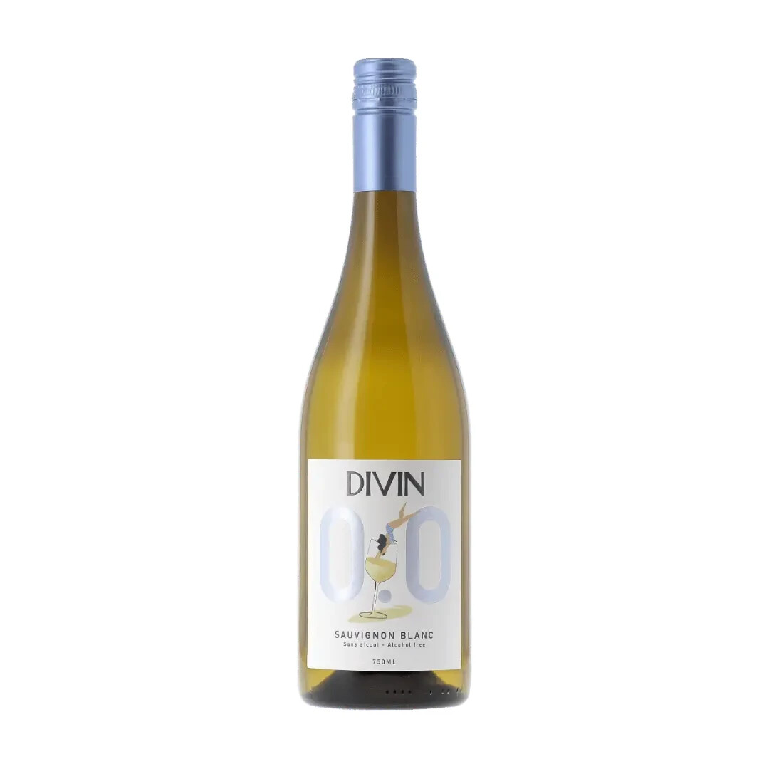 Divin Sauvignon Blanc! 0.0 Non-Alcoholic White Wine 0% Alcohol Non-Alc Drink