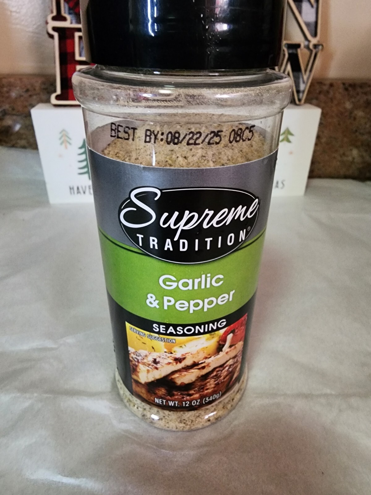Supreme Garlic & Pepper, Garlic & Pepper Seasoning Meat chicken Fish Exp. 8/25