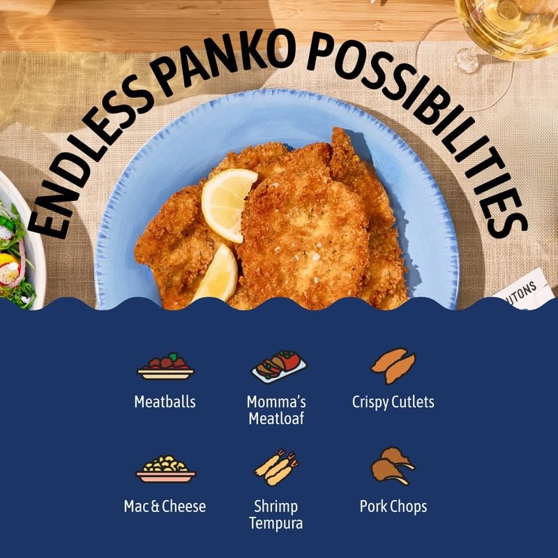 Kooshy Plain Panko Breadcrumbs | Vegan, Dairy Free, & Kosher Certified Non GM…