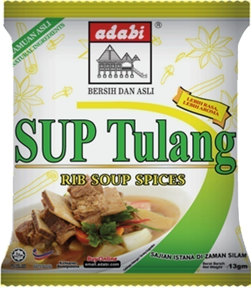Adabi Sup Bunjut Ribs Fish Malaysia Soup Spices | Vegetables Mee Soup Powder Mix