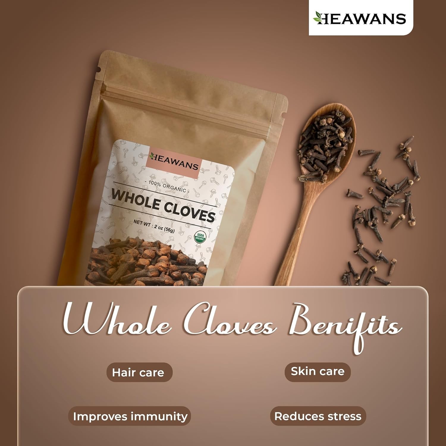 Hand-Picked Organic Whole Cloves – Grade 2 oz for Culinary Perfection
