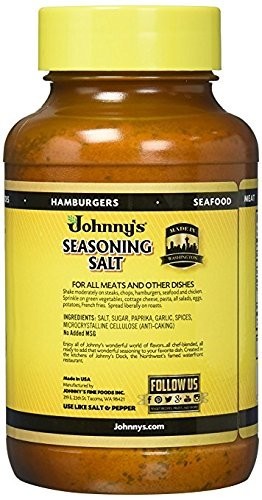 Johnny’s Seasoning Salt, 32 Oz (Pack of 2)