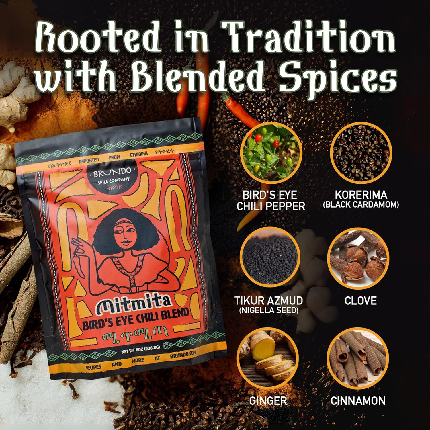 Mitmita | Imported Authentic Ethiopian Spice Blend with Bird’S Eye Chili Pepper