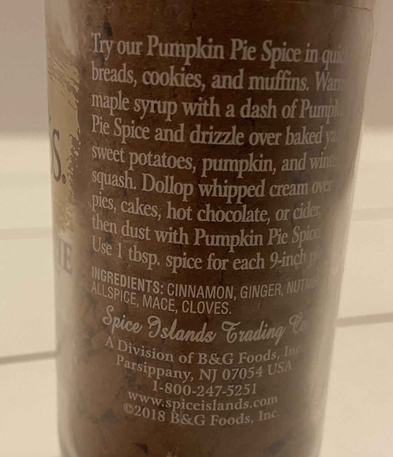 Spice Islands Pumpkin Pie Spice Seasoning 2oz
