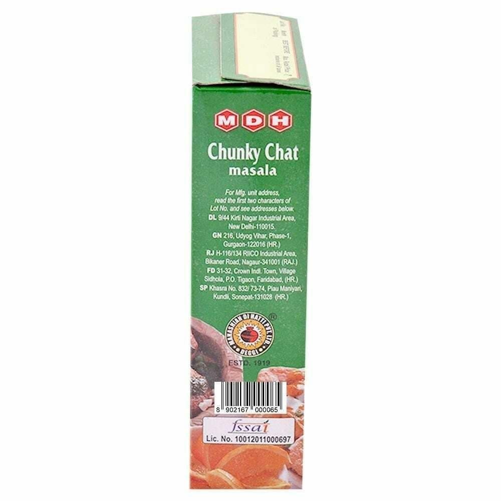 MDH Indian Made 100% Organic Best Quality Chunky Chat Masala / Spices Pack 100gm