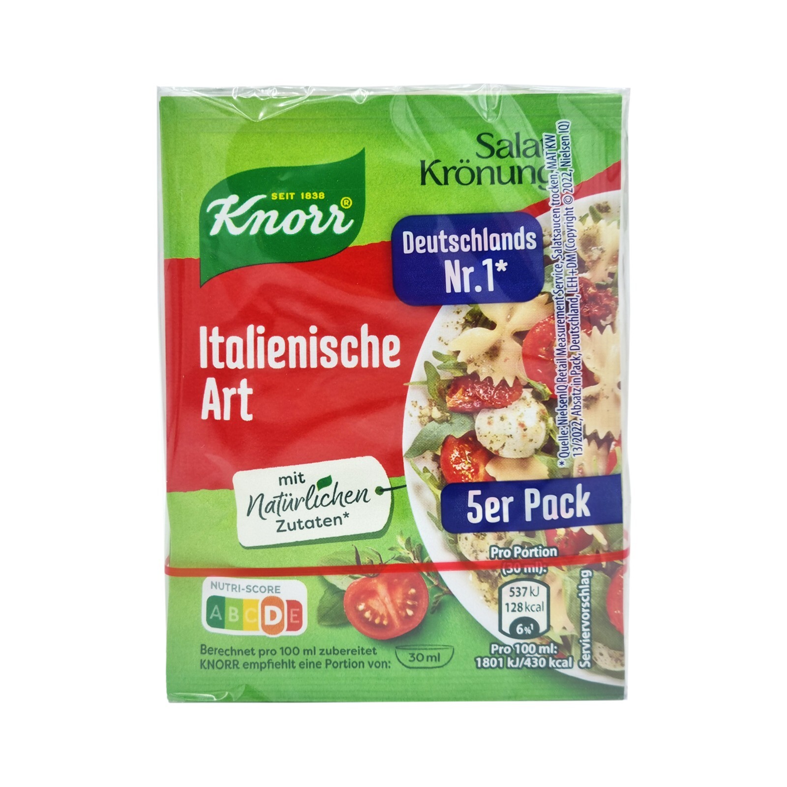 8x 5 pcs Knorr Salat Krönung Italienische Kräuter🍴Italian style herbs seasoning
