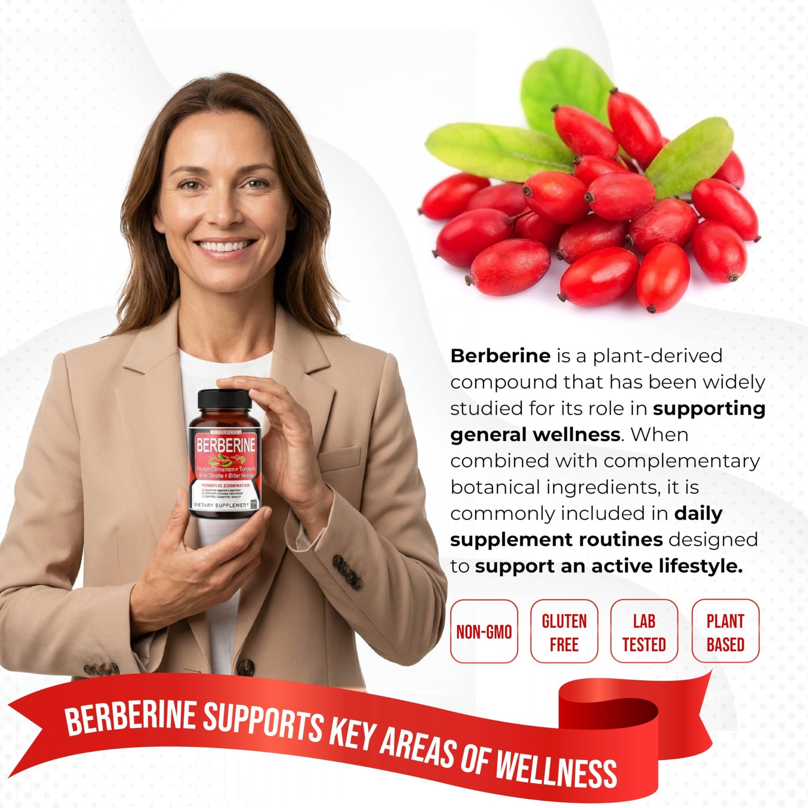 Berberine Supplement – Enhanced 150 Count (Pack of 1), 150 1)