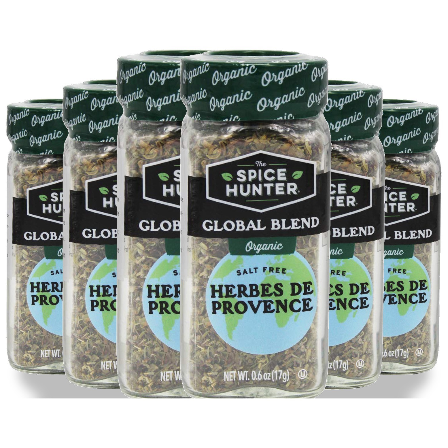 Organic Herbes De Provence Spice Hunter Herbs Seasoning Blend 0.6 Oz 6 Pack