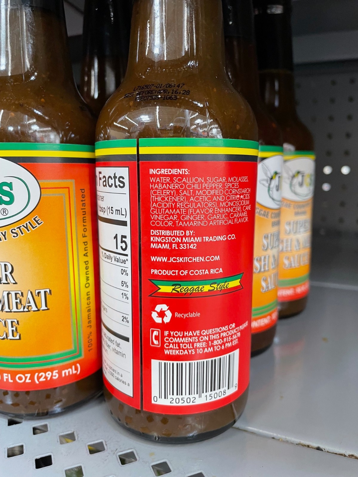 6 Pack JCS Jamaican Super Fish and Meat Sauce 10 oz Bottles – Reggae Style Carib