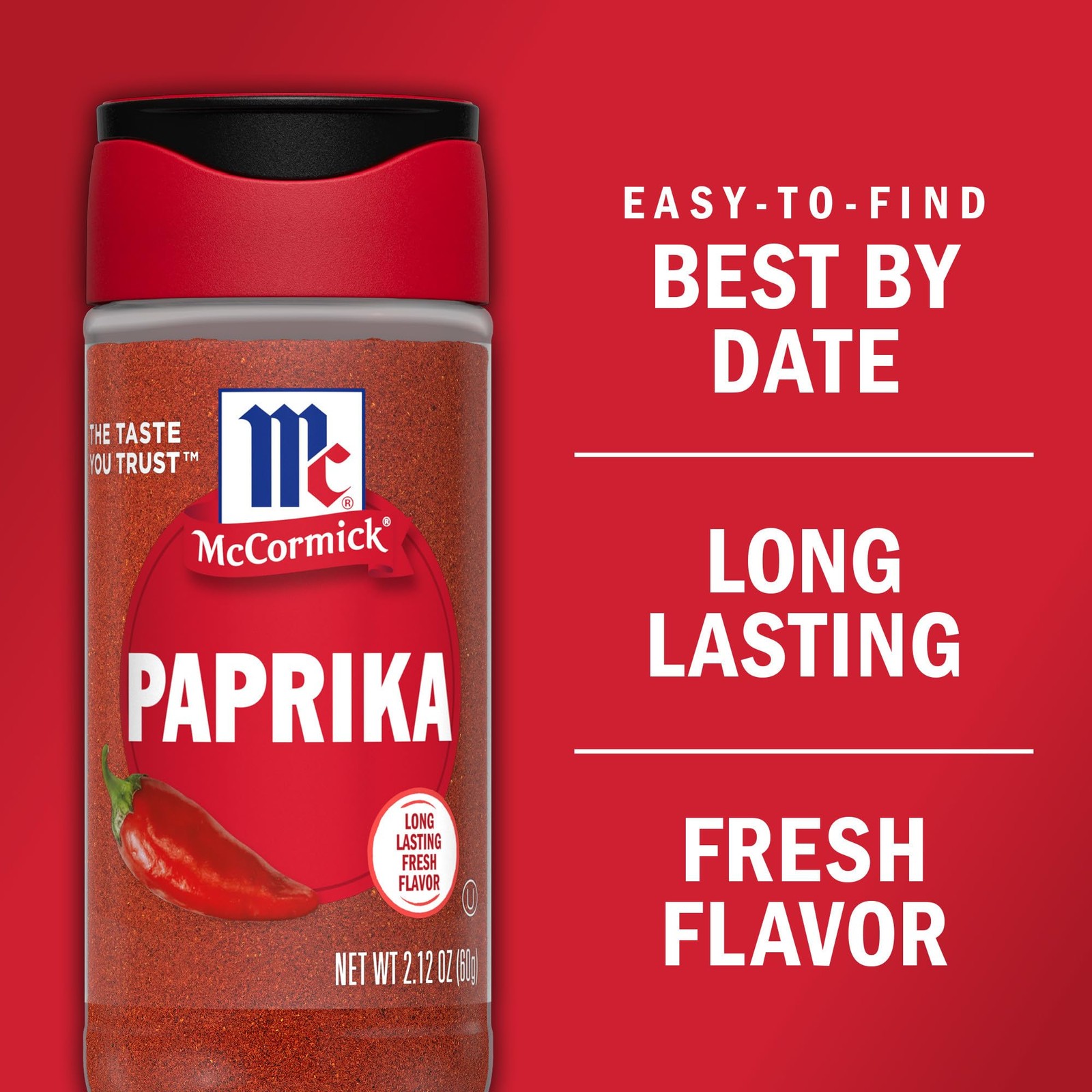 McCormick Paprika, 2.12 oz (Pack of 6) Ounce