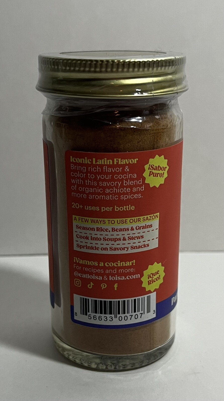 Loisa Sazon USDA Organic/Non GMO and Sealed Net Wt 2.3oz (65g)