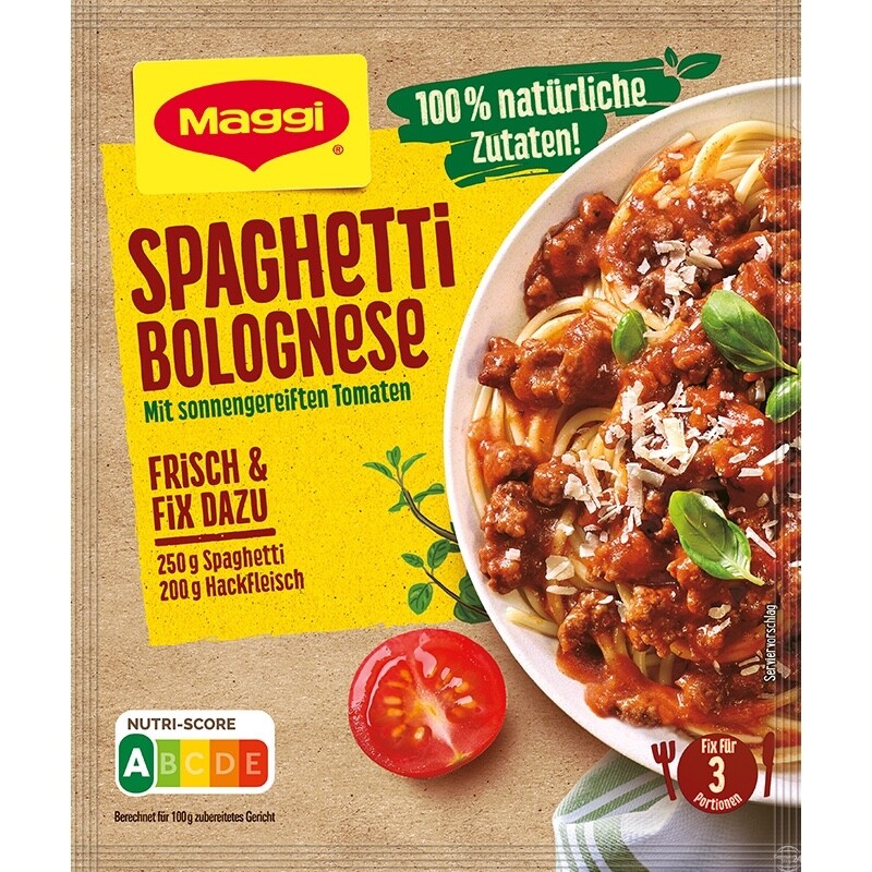 Maggi Spaghetti Bolognese spice packer -Pack of 1/ 3 servings -FREE SHIP