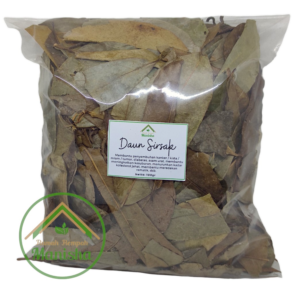 Dried Soursop Leaves 100g Indonesian Botanical Leaf Pack