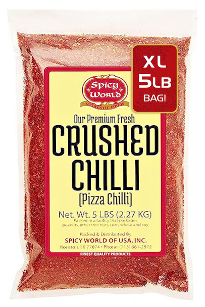 Crushed Red Pepper Flakes 5 lb Bulk Chili Flakes Spicy Cooking Seasoning