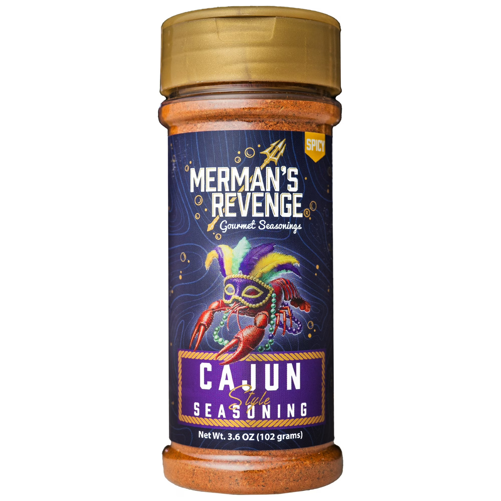 Merman’s Revenge Cajun Style Gourmet Seasoning, 3.6 oz