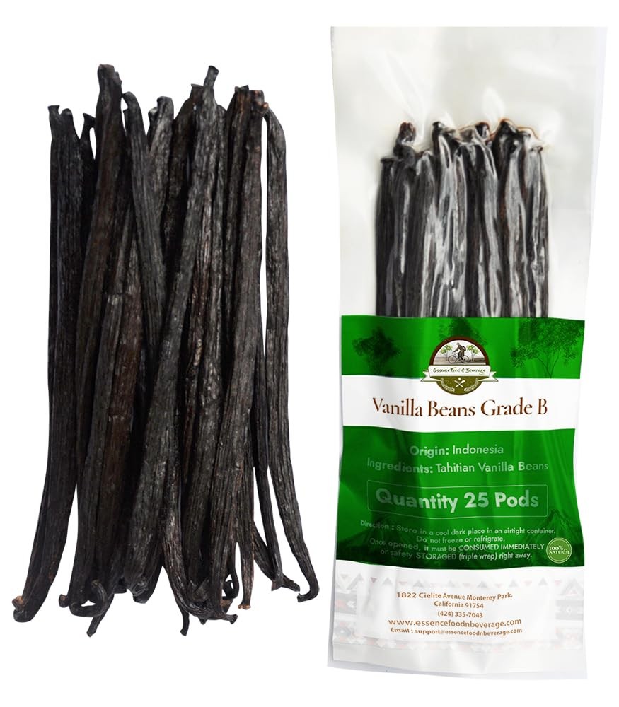 25 Aromatic Tahitian Vanilla Beans for Making Vanilla Extract, Whole Vanilla …