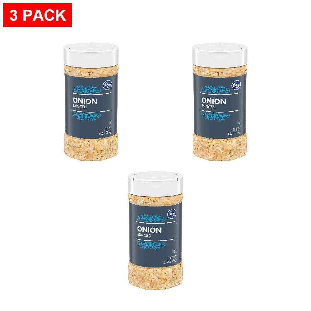 Kroger Minced Onions 6.25 oz – Pack of 3