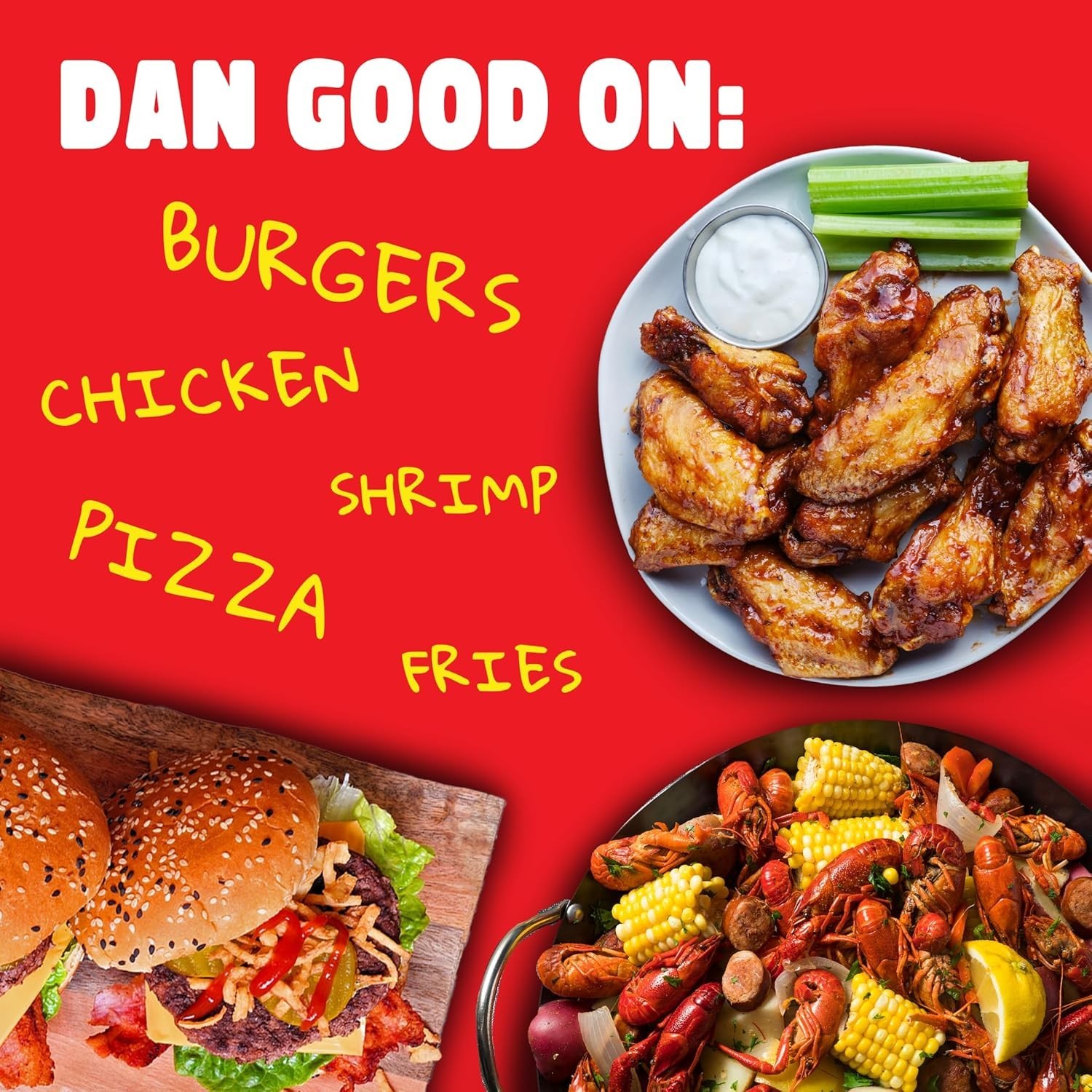 2x Spicy Dan-O’s Original Seasoning All Natural Low Sodium No MSG 20 oz Dry Rub