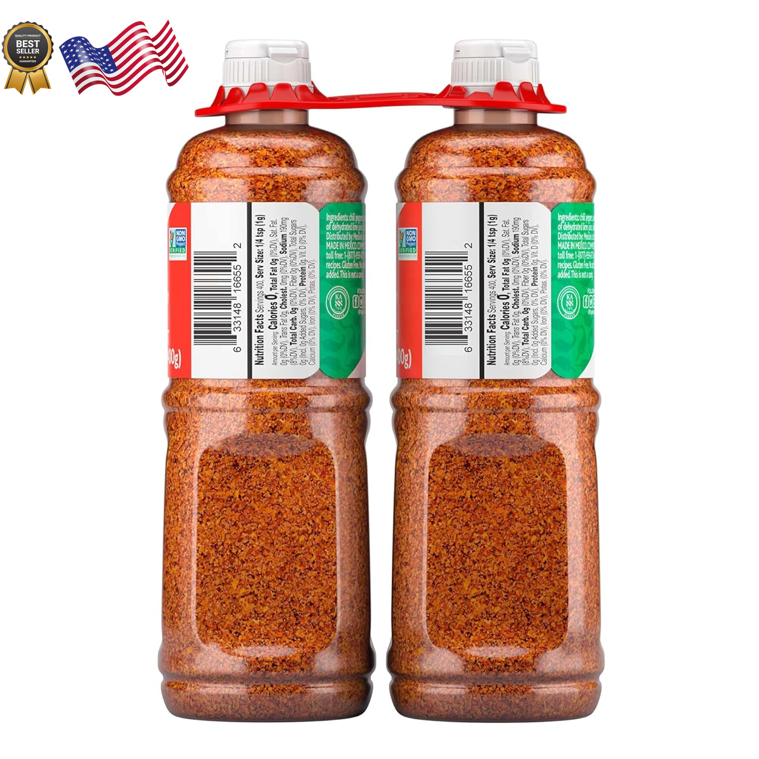 Tajin Clásico Chile Lime Seasoning 14 oz Pack of 2 FREE SHIPPING ONLY USA