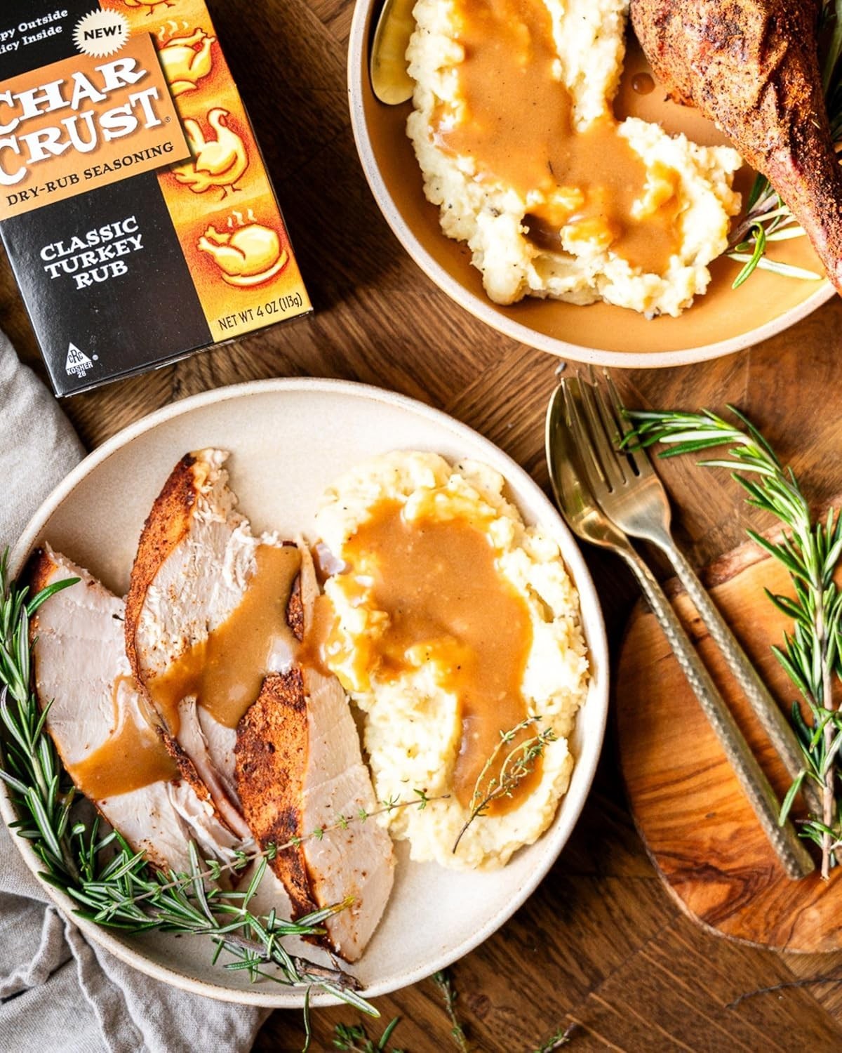 2 pack Char Crust Classic Turkey Rub | All-in-one seasonings Free Shipping