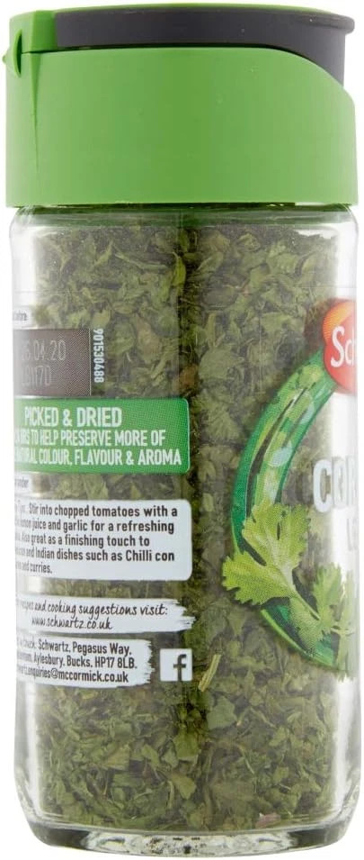 Schwartz Coriander Leaf Hand Picked 7g / 0.25oz Dried Herb Seasoning (Set Of 3)