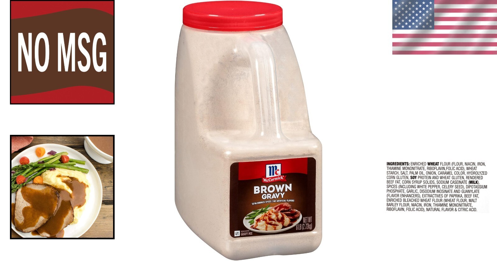 Deliciously Smooth 6 lb Brown Gravy Mix – Ideal for Roasts & Casseroles