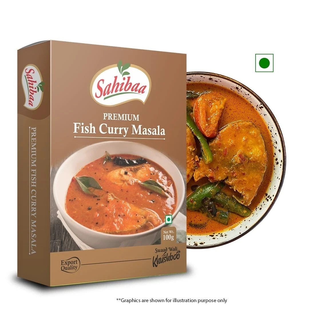 Sahibaa FISH CURRY MASALA POWDER (Pack of 1) | 100 g