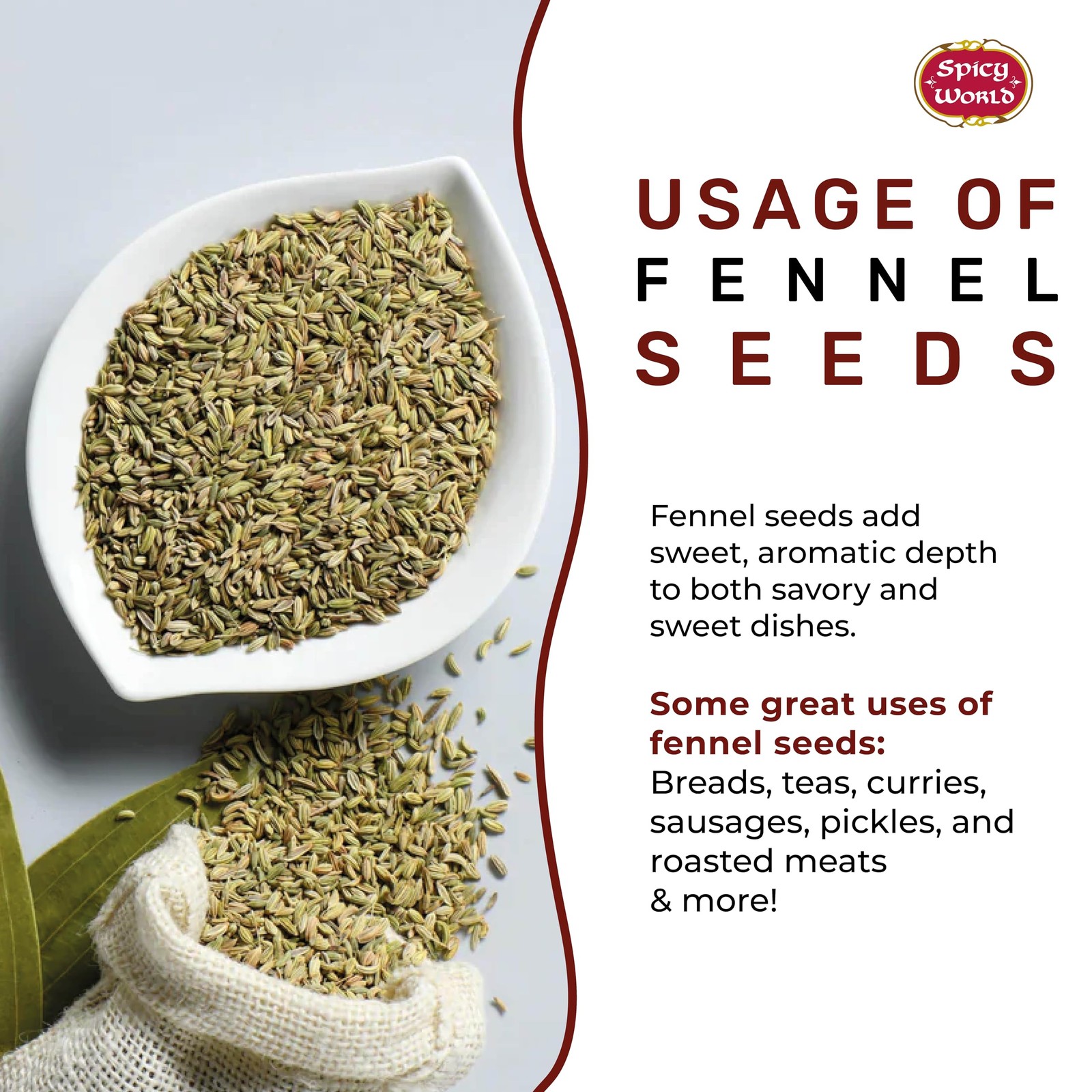 Fennel Seeds 5 LB Bulk Jar – Whole Sweet Fennel – Great for Cooking, Tea, Mou…