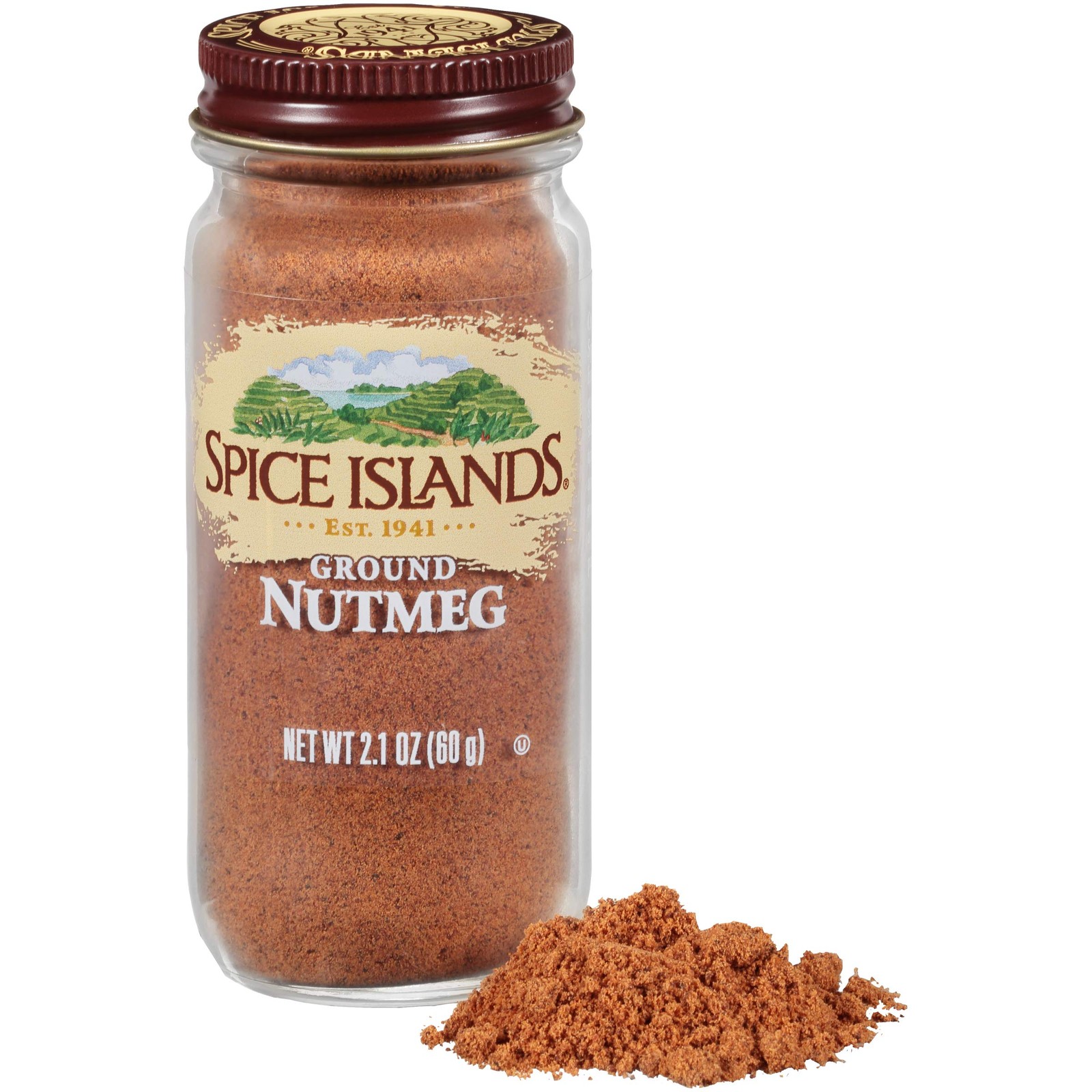 Spice Islands Ground, Nutmeg, 2.1 Ounce (Pack of 1), Ground Nutmeg