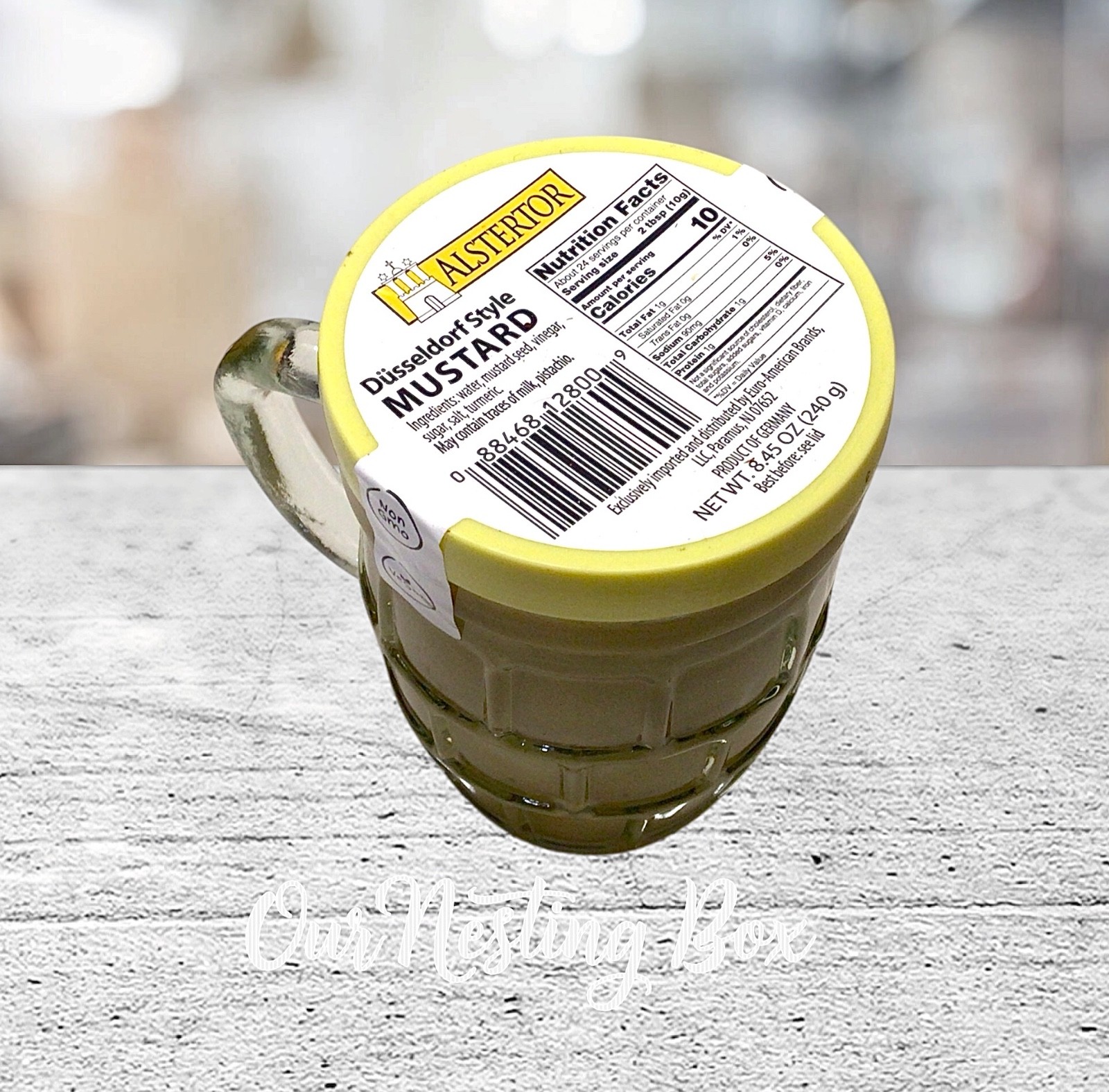 2 Alstertor Mustard Dusseldorf Beer Style – 8.45 Oz Reusable Glass Mug