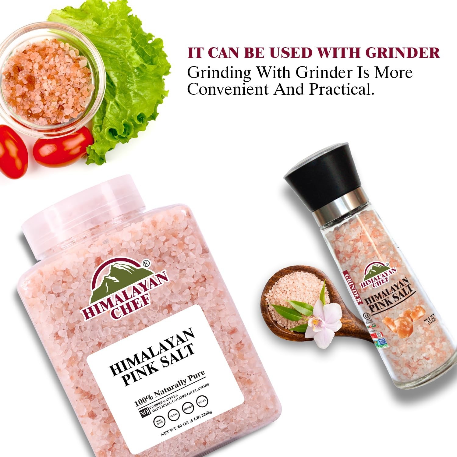 Coarse Pink Himalayan Salt, 5 lbs 2-Pack – Pure, Natural, Mineral-Rich, Koshe…
