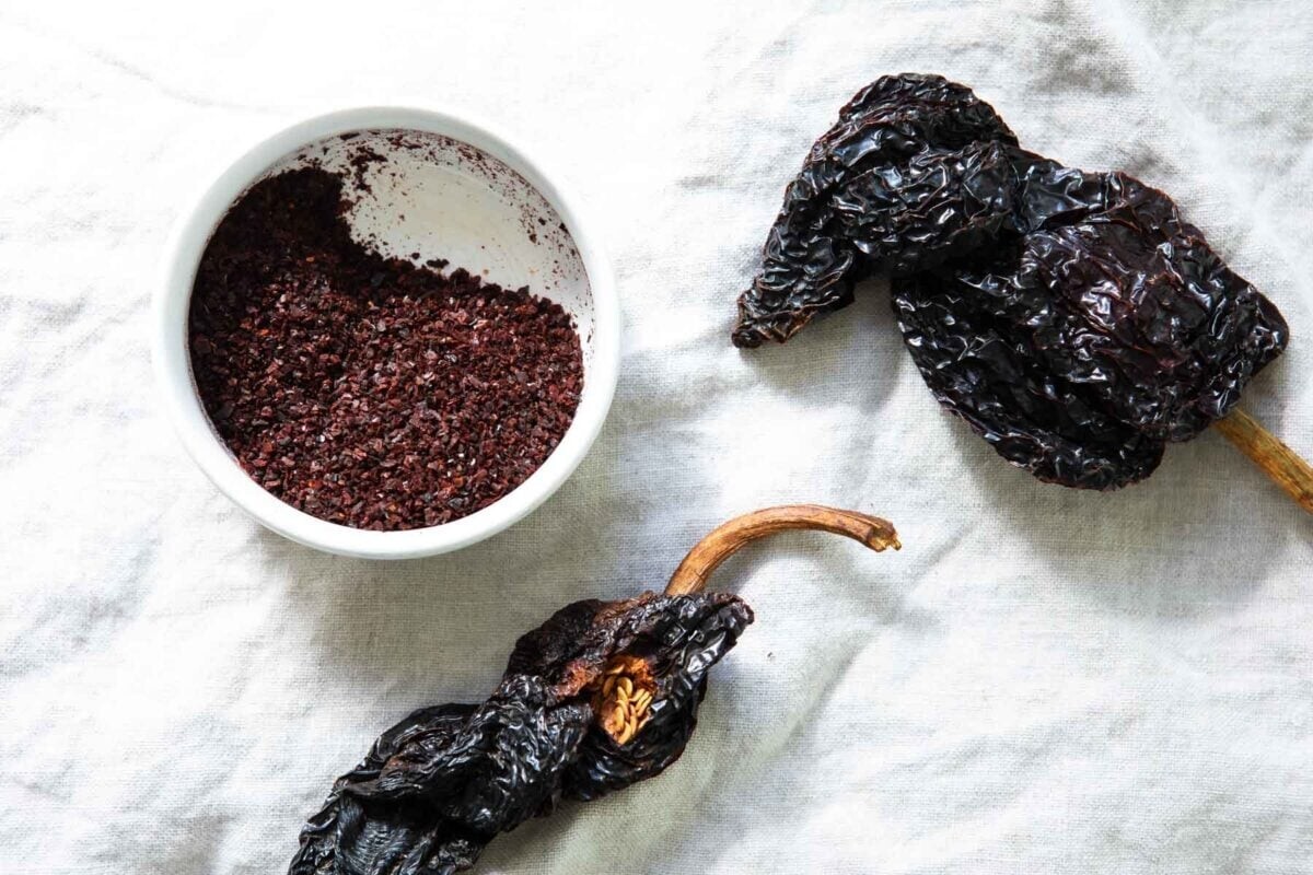 Ancho Chile Dried 1 lb – Deep Flavored Dark Red Pepper – Ancho Pepper
