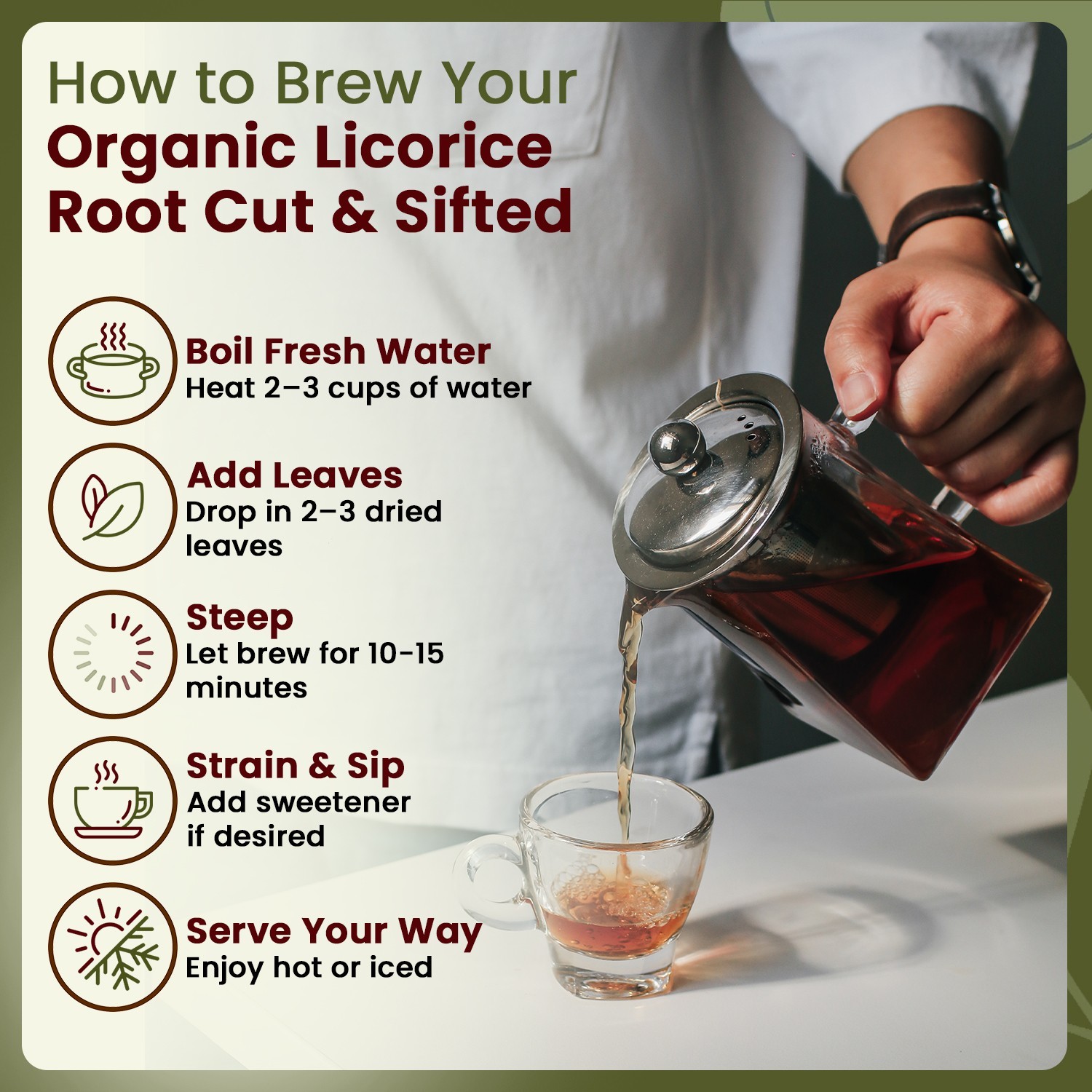 Organic Way Licorice Root Cut & Sifted – Organic, Kosher & USDA Certified