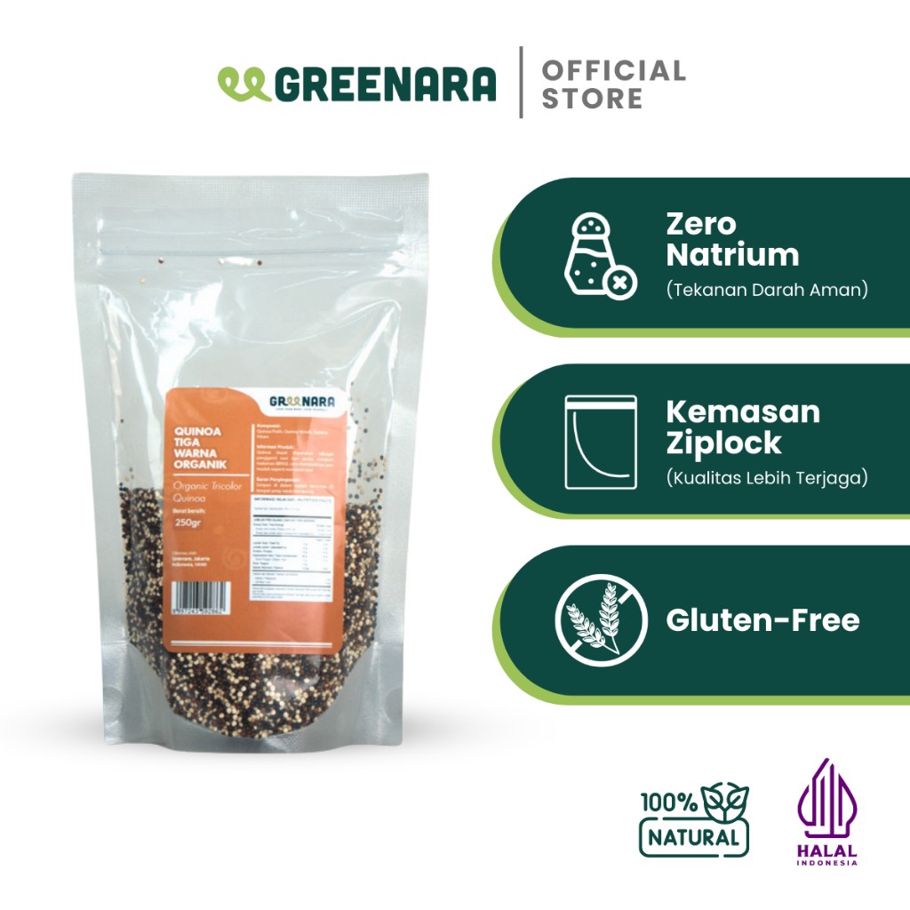 Tri-Color Quinoa 250g Whole Grain | Natural, Gluten‑Free, Salad‑Ready