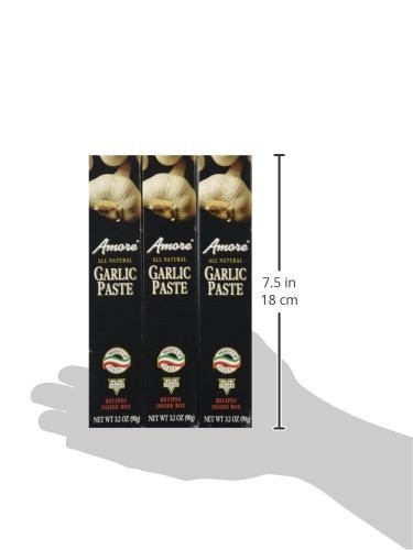 Amore All Natural Garlic Paste, 3.2 Ounce Tube (Pack of 1)